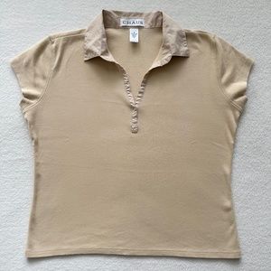 Women’s Cotton T-Shirt w/Collar sm